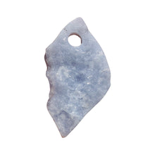 Load image into Gallery viewer, Druzy Blue Chalcedony Designer Pendant Bead |178cts | 69x35x11mm | 1 Bead |