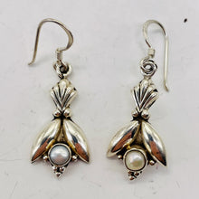 Load image into Gallery viewer, Fresh Water Pearl Sterling Silver Drop Earrings | 1 1/2" Long | White | 1 Pair |