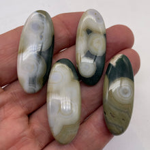 Load image into Gallery viewer, Ocean Jasper Patterned Oval Pendant Beads| 45x18x8mm|White Black Pink| 4 Beads |