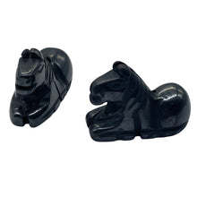Load image into Gallery viewer, Trusty 2 Carved Hematite Horse Pony Beads