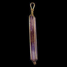 Load image into Gallery viewer, Ametrine Yellow Gold Wire Wrap Rectangle Point | 3" Long | Purple Gold |