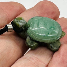 Load image into Gallery viewer, Aventurine Stone Turtle Pendant Necklace | 3/4' Long | Green| 1 Necklace |
