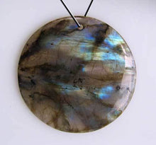 Load image into Gallery viewer, Northern Lights! Aurora Natural Labradorite Pendant Bead |45mm | 1 Bead |