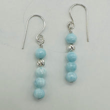 Load image into Gallery viewer, Natural Hemimorphite Sterling Silver Earrings | 1 1/2" Long | Blue | 1 Pair |