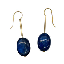Load image into Gallery viewer, Stunning AAA Blue Kyanite 14Kgf Earrings 5712