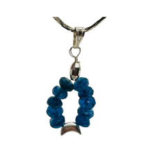 Load image into Gallery viewer, Dazzle Blue Apatite Moon Goddess 14K Gold Filled Pendant | 1" Long |