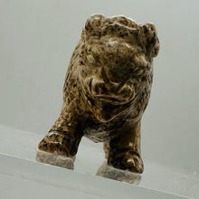Load image into Gallery viewer, Temple Dog or Foo Dog Carved Stone Figurine | 1 Figurine | | 45x30x18mm | Brown