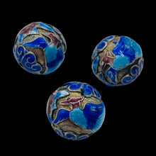 Load image into Gallery viewer, Phoenix Rising Fine Cloisonne Round Beads | 3 Beads | 16mm |