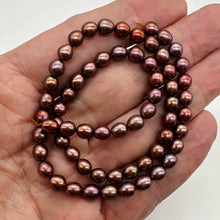 Load image into Gallery viewer, Fresh Water Pearls 16" Strand Potato Pearls | 7x6mm | Golden Red | 1 Strand |