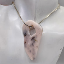 Load image into Gallery viewer, Peruvian Opal 13g Abstract Cut | 64x37x6mm | White. Gray, Pink | 1 Pendant Bead|
