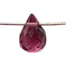 Load image into Gallery viewer, Merlot Zircon Gemstone .45 ct Briolette Bead | 5x3.1mm | Red | 1 Pendant Bead |