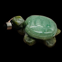 Load image into Gallery viewer, Aventurine Stone Turtle Pendant Necklace | 3/4' Long | Green| 1 Necklace |