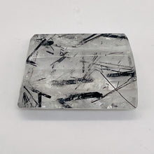 Load image into Gallery viewer, Tourmalinated Quartz Trapezoid Bead - Double Drilled| 21x14x7mm| Clear, Black| 1