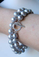 Load image into Gallery viewer, 11mm Natural Platinum Freshwater Pearl 19 inch Necklace 9810