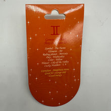Load image into Gallery viewer, Zodiac Gemini Carnelian Stone Oval Pendant | 1 1/2" Long | Orange | 1 Pendant |