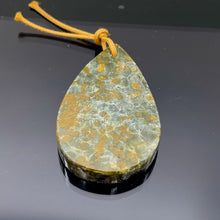 Load image into Gallery viewer, Druzy Ocean JasperTeardrop Pendant Bead | 55x35x8mm | Green Crystal | 1 Bead |