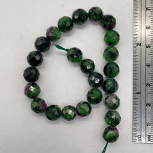 Load image into Gallery viewer, Premium Ruby Zoisite 8mm Faceted Bead 8 inch Strand 10489HS