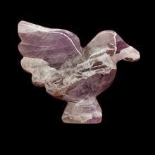 Load image into Gallery viewer, Lovely Hand Carved Amethyst Dove Figurine Worry Stone