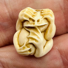 Load image into Gallery viewer, See No Evil Monkey Mammoth Tusk Pendant Bead | 16x13x12mm | Cream | 1 Bead |