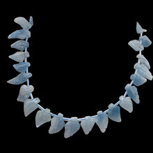 Load image into Gallery viewer, Natural Aquamarine Leaf Bead Strand | 150cts | 20x13x4 - 16x10x3mm | 35 Beads |