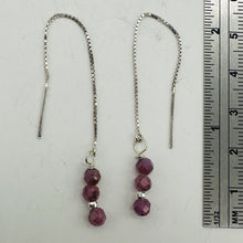 Load image into Gallery viewer, Glam Natural Sapphire & Silver Earrings 306618D