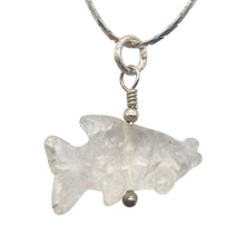 Load image into Gallery viewer, Swimmin'! Quartz Fish Koi Silver Pendant 509265QZS