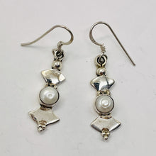 Load image into Gallery viewer, Fresh Water Pearl Sterling Silver Dangle Earrings | 1 1/2&quot; Long | White| 1 Pair|
