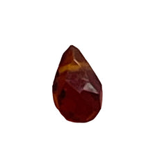 Load image into Gallery viewer, Merlot Zircon Gemstone .37 ct Briolette Bead | 5x3mm | Dark Orange| 1 Bead |
