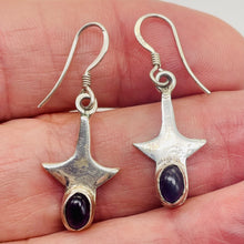 Load image into Gallery viewer, Royal Natural Amethyst Sterling Silver Drop Earrings | 1 1/4" Long |