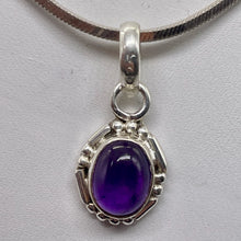 Load image into Gallery viewer, Amethyst Sterling Silver Drop Pendant | 3/4" Long | Purple | 1 Pendant |