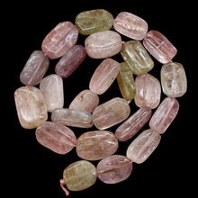 Load image into Gallery viewer, Kunzite 54G Flat Nugget Bead Strand | 18x12x6 to 14x12x5mm | Pink, Green, Clear|
