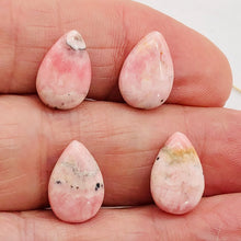 Load image into Gallery viewer, Sweet Pink Rhodochrosite (13 Beads) 15x10x5mm Teardrop Bead 8" Strand