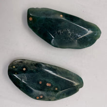 Load image into Gallery viewer, Ocean Jasper Old Stock Long Oval Beads| 45x22x6 to38x20x7mm|Green, Pink| 2 Beads