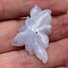 Load image into Gallery viewer, Chalcedony 19ct Hand Carved Flower Bead | 30x28x5mm | Blue | 1 Pendant Bead |