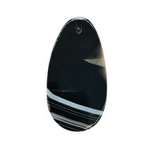 Load image into Gallery viewer, Sardonyx Focal Pendant Bead | Black, White | 60x33x6mm | 1 Bead |