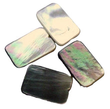 Load image into Gallery viewer, 4 Tahitian Mop Shell Flat Rectangle Beads 4380