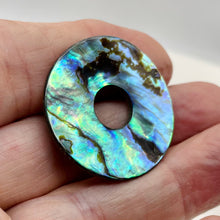 Load image into Gallery viewer, AAA Natural Abalone Pi Circle Pendant Necklace 107220