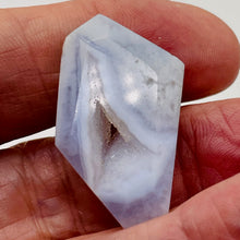 Load image into Gallery viewer, Druzy Blue Chalcedony Designer Pendant | 35x20x7mm | Blue | 1 Bead
