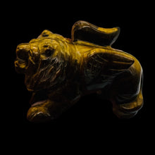 Load image into Gallery viewer, Winged Temple Dog Carved Figurine | 1 Statue | | 1 1/4 x 1 3/8" | Brown