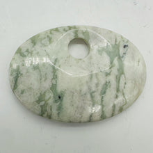 Load image into Gallery viewer, Harmony Stone Oval Centerpiece Bead - Snowy Lands| 63x45x8mm | 1 Bead |