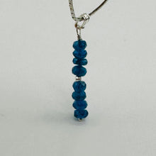 Load image into Gallery viewer, Dazzle Blue Apatite Moon Goddess 14K Gold Filled Pendant | 1" Long |