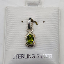 Load image into Gallery viewer, Peridot Sterling Silver Drop Pendant | 3/4" Long | Green | 1 Pendant |
