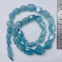 Load image into Gallery viewer, Aquamarine Graduated 19" Strand | 12x8 to 20x12mm | Blue | 32 to 36 Beads |