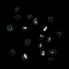 Load image into Gallery viewer, Natural Black Diamond 1.1cts Scissor Cut Cube Beads | 1x1mm to 2x1mm | 17 Beads|
