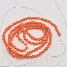 Load image into Gallery viewer, AAA+ Natural Deep Salmon Coral 2mm-3mm Bead 9 inch Strand 2615HS
