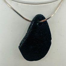 Load image into Gallery viewer, Lava Stone Carved Teardrop Pendant Beads | 52x36x6mm | Black | 2 BeadS |