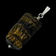 Load image into Gallery viewer, Owl Tigers Eye Pendant Necklace | Semi Precious Stone Jewelry | Sterling Silver