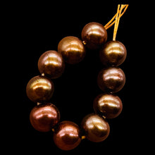 Load image into Gallery viewer, 10 Copper Freshwater Pearls 5.5mm Round Genuine Pearl Beads Jewelry Making