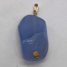 Load image into Gallery viewer, Blue Chalcedon 14K Gold Filled Designer Pendant | 2" Long | Blue | 1 Pendant |