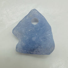 Load image into Gallery viewer, Druzy Blue Chalcedony Designer Pendant Bead | 89cts | 44x26x8mm | 1Bead |